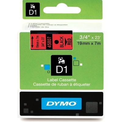 Dymo 45807 (S0720870) - (19 mm) - Schwarz auf rot - Tape