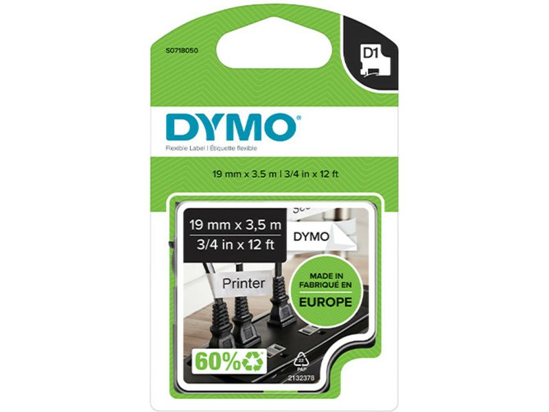 Dymo 16958 (S0718050) - (19 mm) - Schwarz auf weiß - Tape