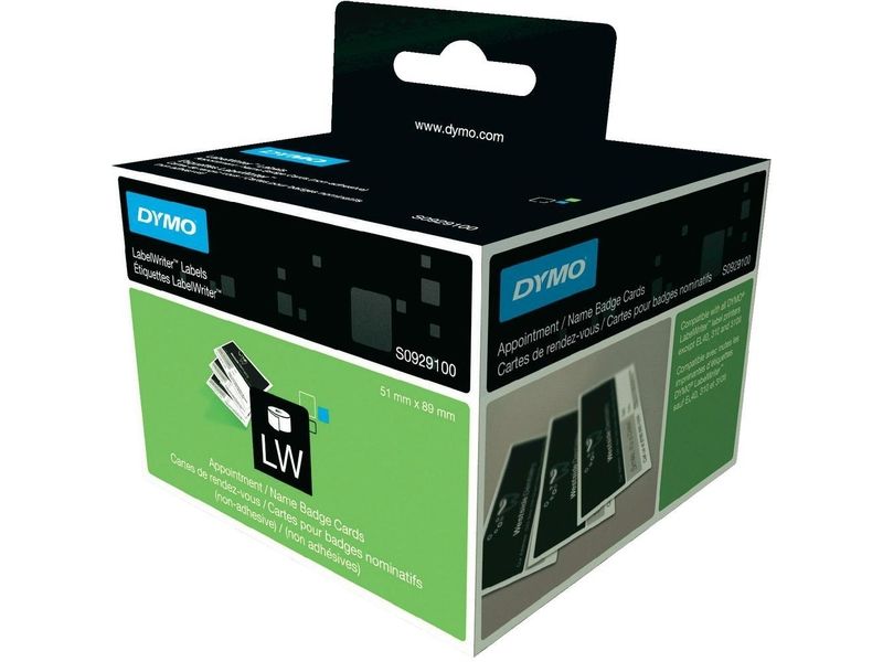 Dymo S0929100 - (51 mm x 89 mm) - Schwarz auf weiß - Etikett