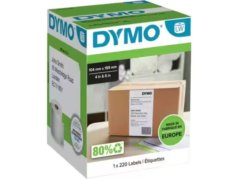 Dymo S0904980 - (104 mm x 159 mm) - Schwarz auf weiß - Etikett