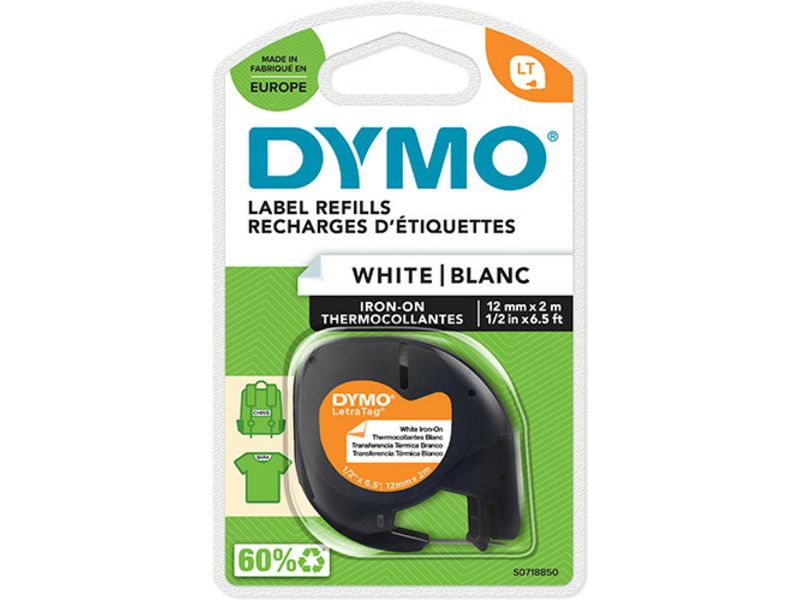 Dymo 18769 (S0718850) - (12 mm) - Schwarz auf weiß - Tape