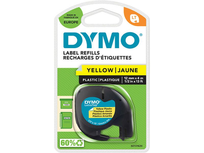 Dymo 91202 (S0721620) - (12 mm) - Schwarz auf gelb - Tape