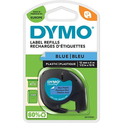 Dymo 91205 (S0721650) - (12 mm) - Schwarz auf blau - Tape