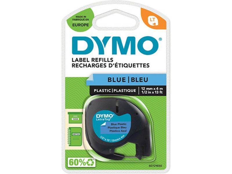 Dymo 91205 (S0721650) - (12 mm) - Schwarz auf blau - Tape