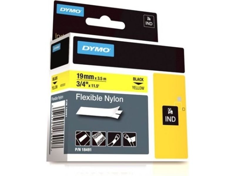 Dymo 18491 (S0718090) - (19 mm) - Schwarz auf gelb - Tape
