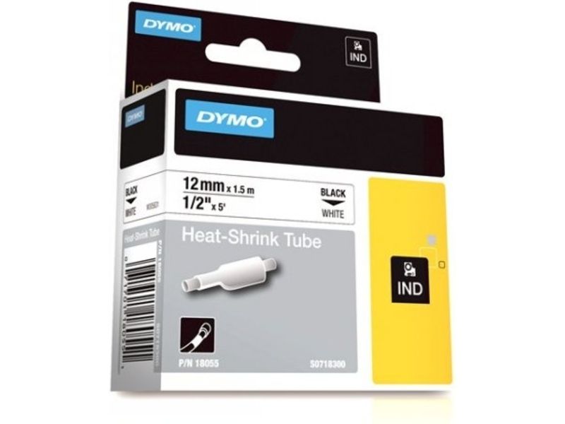 Dymo 18055 (S0718300) - (12 mm) - Schwarz auf weiß - Tape