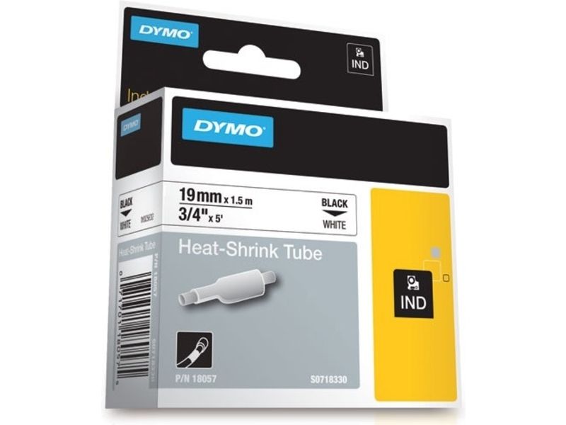 Dymo 18057 (S0718330) - (19 mm) - Schwarz auf weiß - Tape