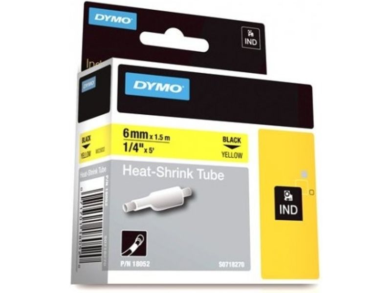 Dymo 18052 (S0718270) - (6 mm) - Schwarz auf gelb - Tape