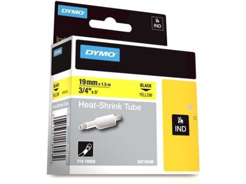 Dymo 18058 (S0718340) - (19 mm) - Schwarz auf gelb - Tape