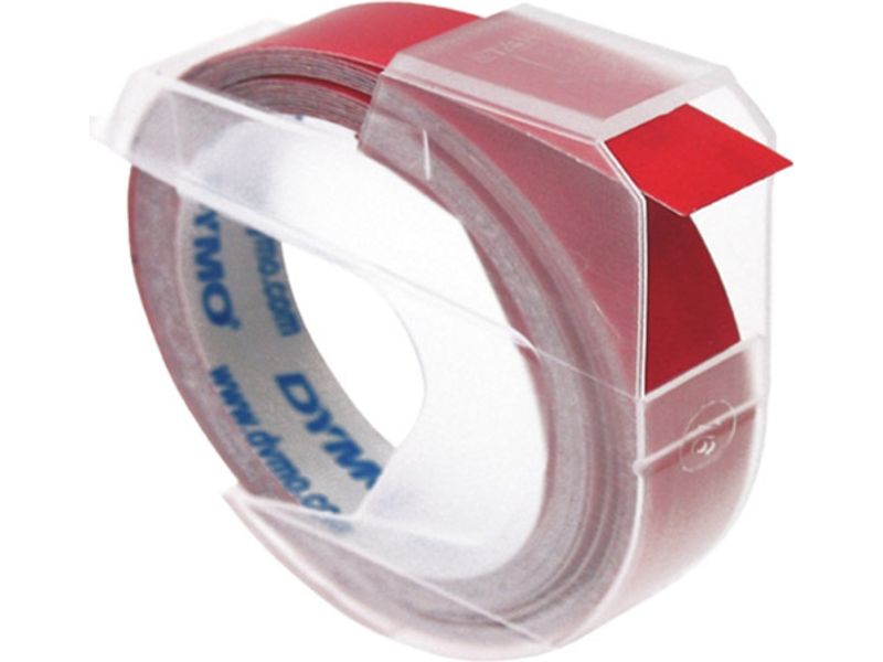 Dymo S0898150 - (9 mm) - Weiß auf rot - Tape