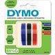 Dymo S0847750 - (9 mm) - Weiß auf schwarz/rot/blau - Tape