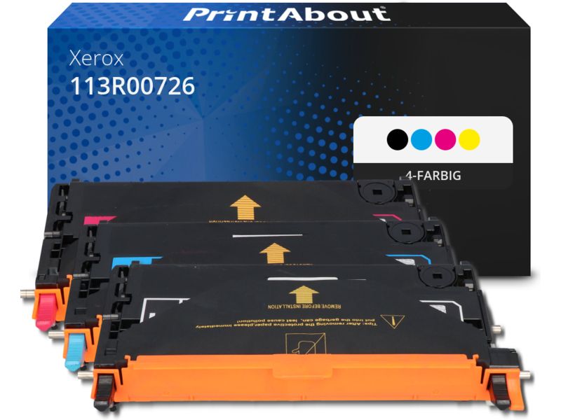 PrintAbout Toner 113R00726 4-farbig Multipack für Xerox