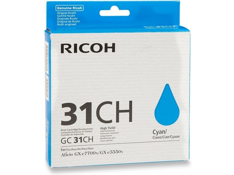 Ricoh GC-31CH (405702) - Cyan - Druckerpatrone - Hohe Kapazität