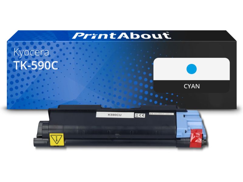 PrintAbout Toner kompatibel mit Kyocera TK-590C - Cyan