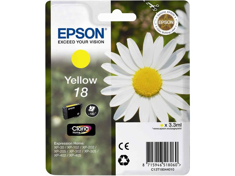 Epson 18 (C13T18044012) - Gelb - Druckerpatrone