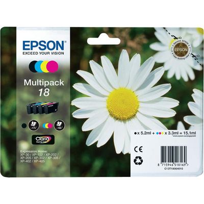Epson 18 (C13T18064010) - 4-farbig - Druckerpatrone - Multipack