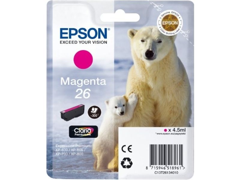 Epson 26 (C13T26134012) - Magenta - Druckerpatrone