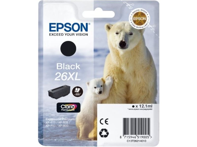 Epson 26XL (C13T26214012) - Schwarz - Druckerpatrone - Hohe Kapazität