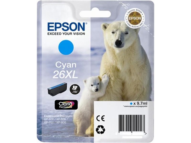 Epson 26XL (C13T26324012) - Cyan - Druckerpatrone - Hohe Kapazität
