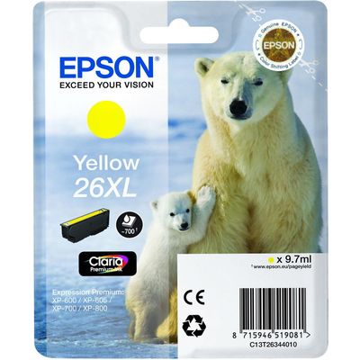 Epson 26XL (C13T26344012) - Gelb - Druckerpatrone - Hohe Kapazität