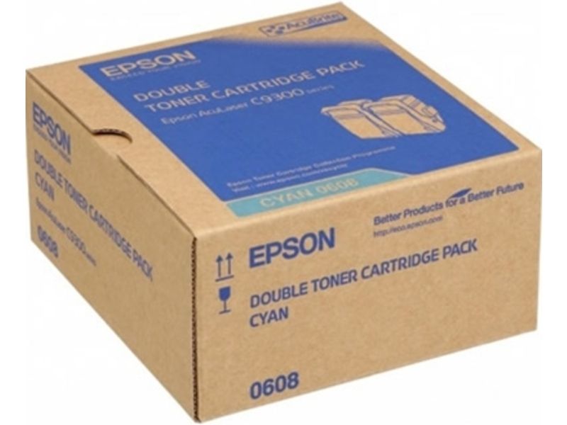 Epson S050608 Toner - 2x Cyan - Multipack