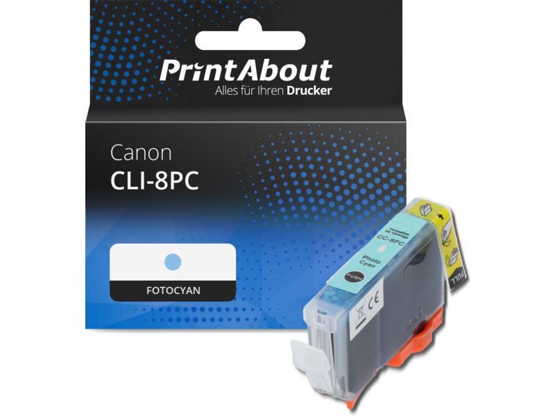 PrintAbout Druckerpatrone CLI-8PC Fotocyan für Canon