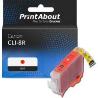 Druckerpatrone kompatibel mit Canon CLI-8R - Rot