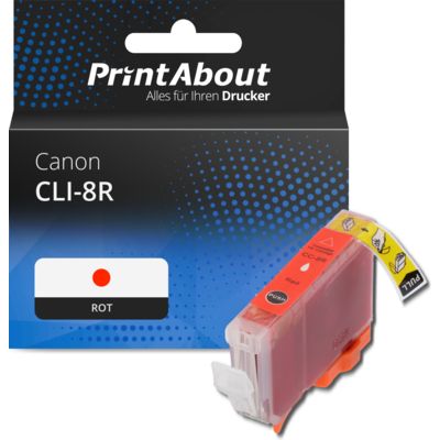 Druckerpatrone kompatibel mit Canon CLI-8R - Rot