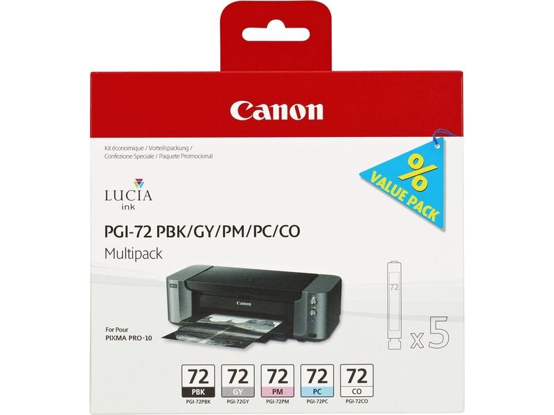 Canon PGI-72PBK/GY/PM/PC/CO - 5-farbig - Druckerpatrone - Multipack
