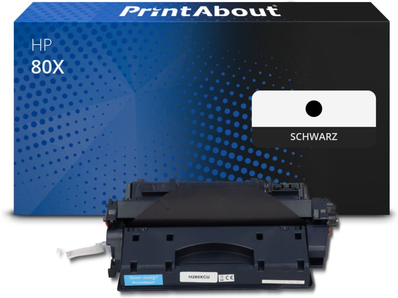 PrintAbout Toner kompatibel mit HP 80X (CF280X) - Schwarz - Hohe Kapazität Image