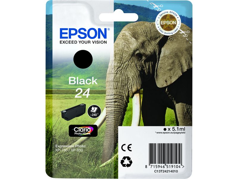 Epson 24 (C13T24214012) - Schwarz - Druckerpatrone