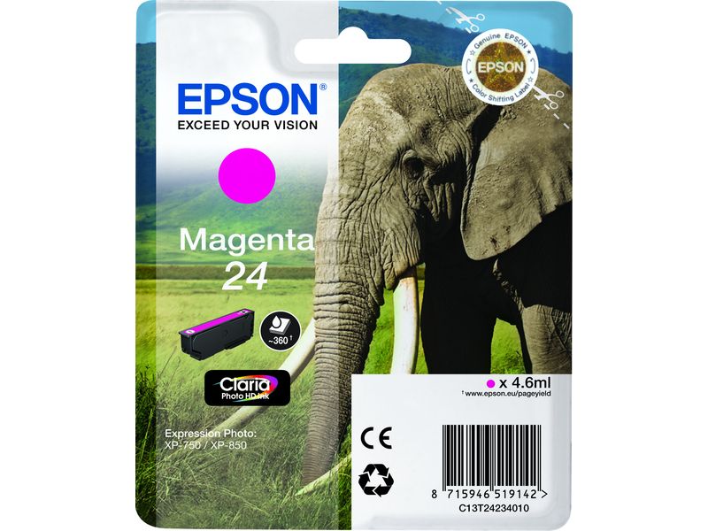 Epson 24 (C13T24234012) - Magenta - Druckerpatrone