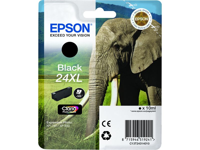 Epson 24XL (C13T24314012) - Schwarz - Druckerpatrone - Hohe Kapazität