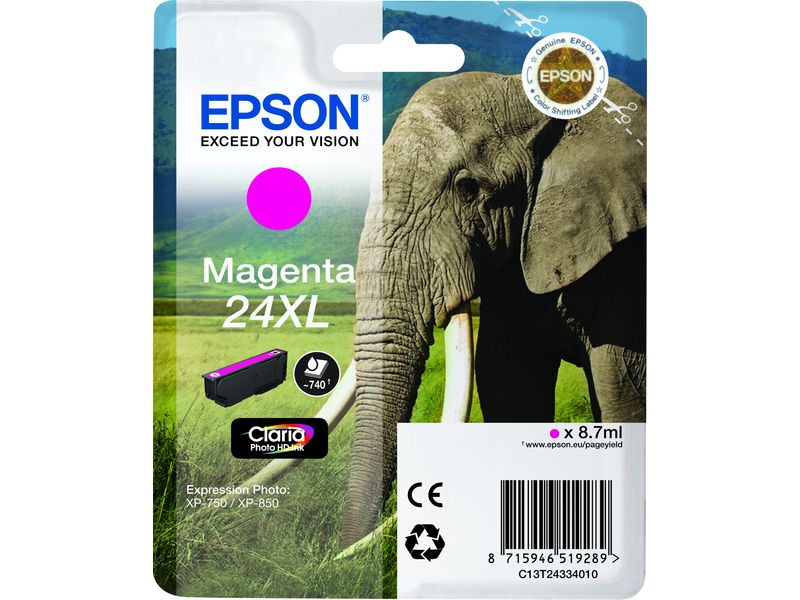 Epson 24XL (C13T24334012) - Magenta - Druckerpatrone - Hohe Kapazität