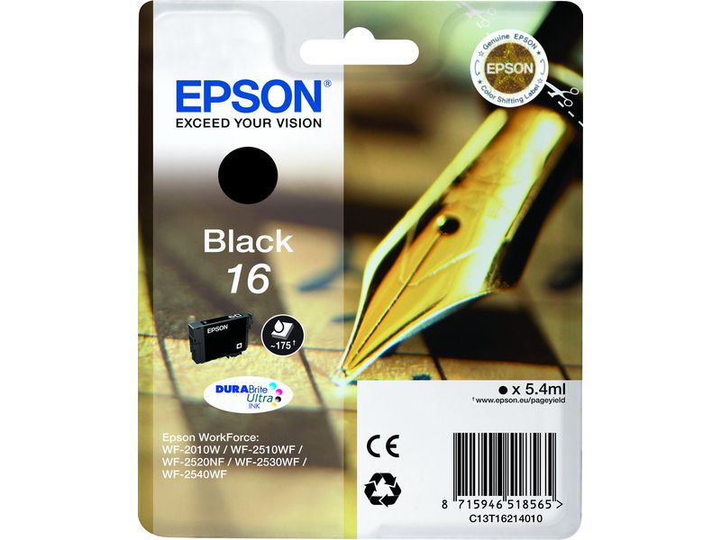 Epson 16 (C13T16214012) - Schwarz - Druckerpatrone