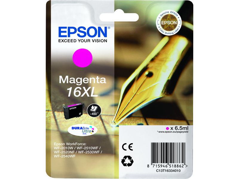 Epson 16XL (C13T16334012) - Magenta - Druckerpatrone - Hohe Kapazität