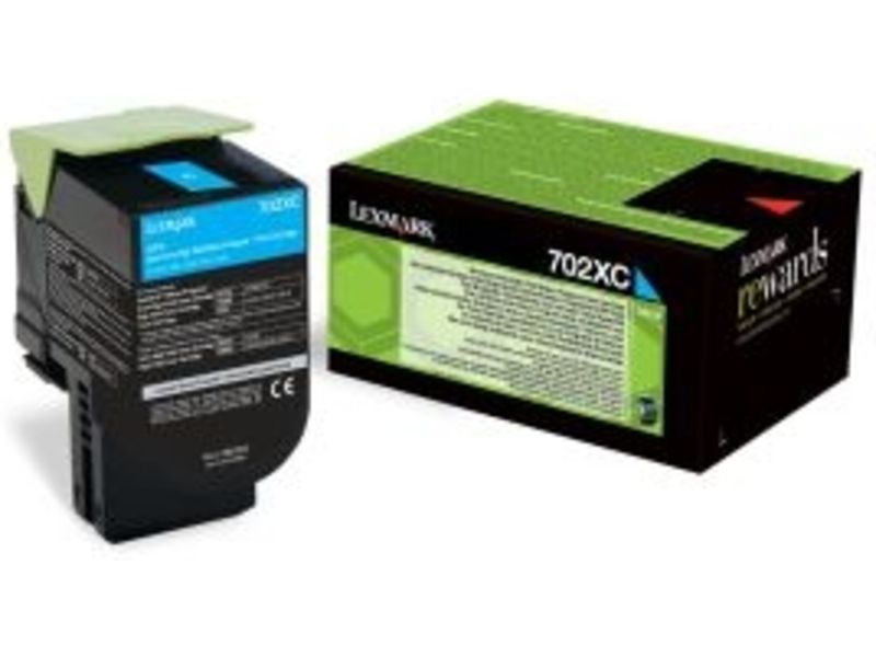 Lexmark 70C2XC0 (702XC) - Cyan - Toner - Extra hohe Kapazität