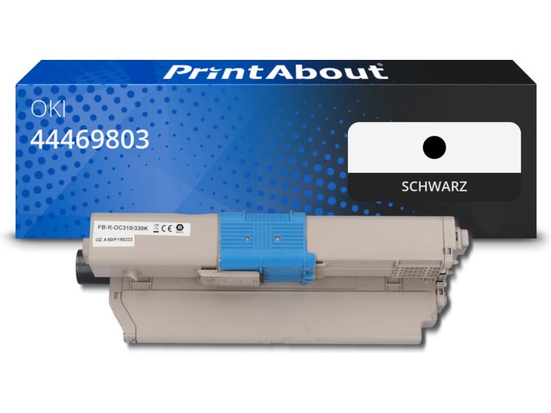 PrintAbout Toner 44469803 Schwarz für OKI