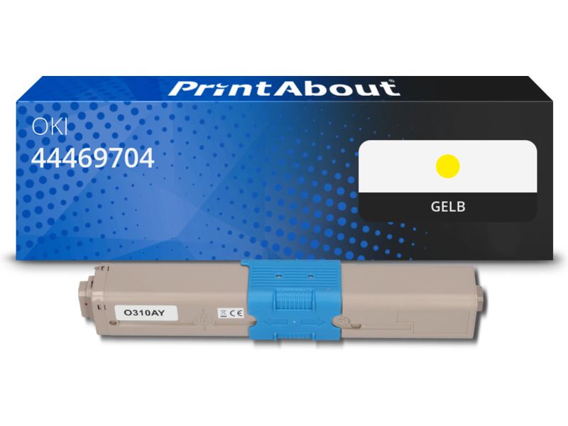 PrintAbout Toner 44469704 Gelb für OKI