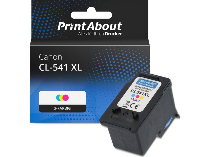 PrintAbout Druckerpatrone CL-541 XL 3-farbig Hohe Kapazität für Canon