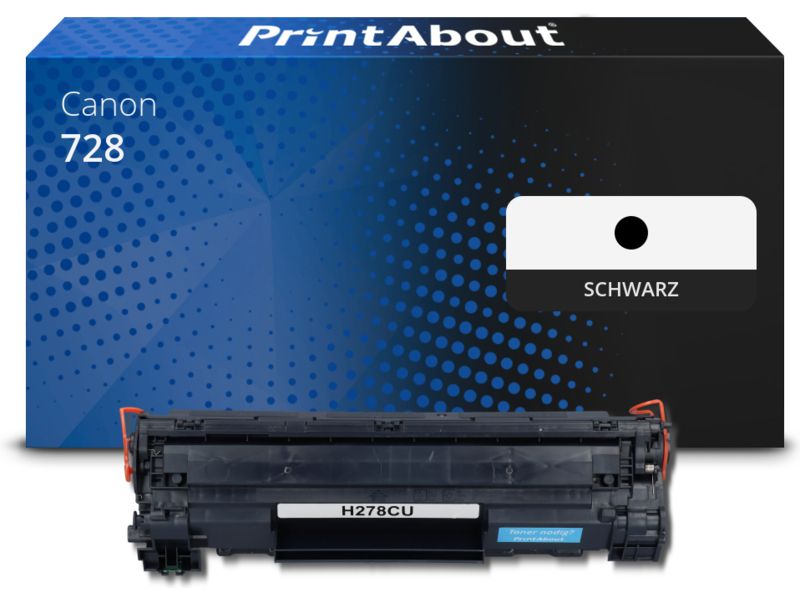 PrintAbout Toner 728 Schwarz für Canon