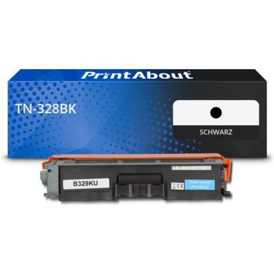 Toner kompatibel mit Brother TN-328BK - Schwarz - Extra hohe Kapazität