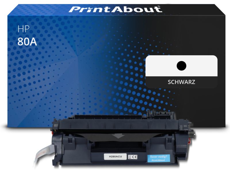 PrintAbout Toner 80A (CF280A) Schwarz für HP