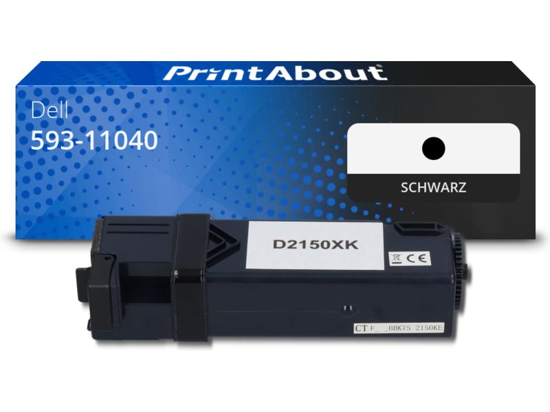 PrintAbout Toner 593-11040 (N51XP) Schwarz für Dell
