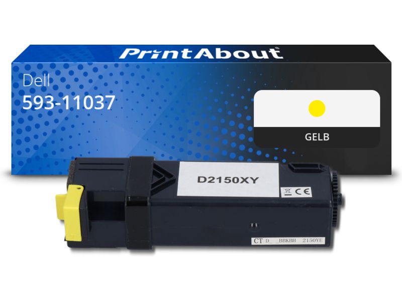 PrintAbout Toner 593-11037 (NPDXG) Gelb für Dell