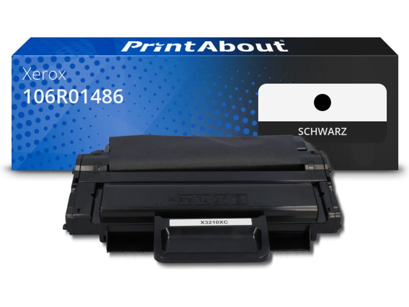 PrintAbout Toner 106R01486 Schwarz für Xerox