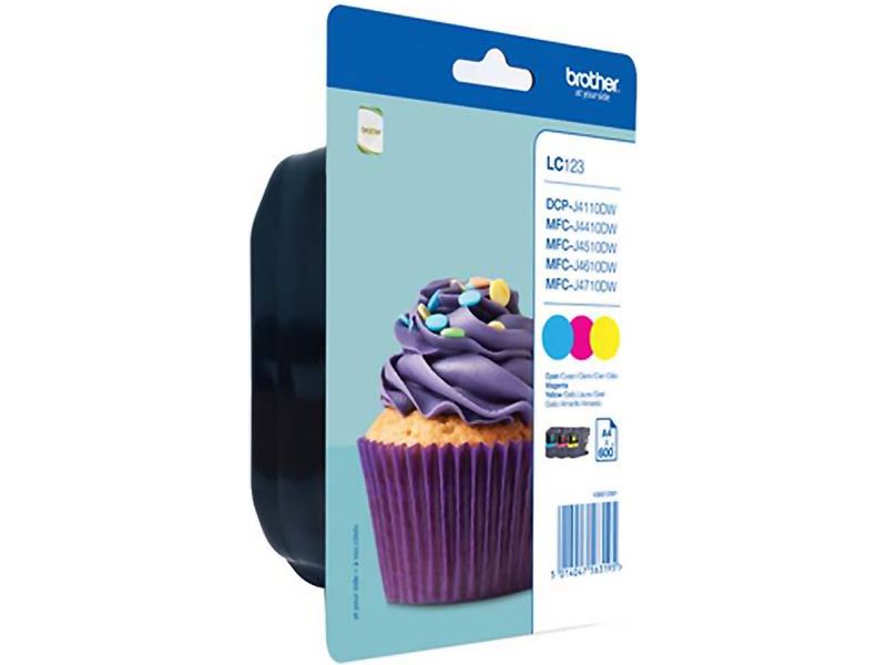 Brother LC-123RBWBP - 3-farbig - Druckerpatrone - Multipack
