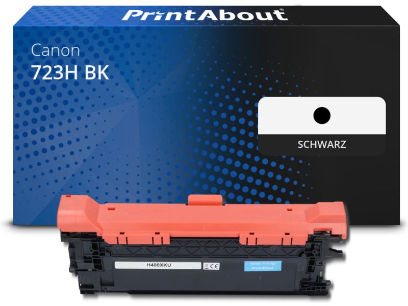 PrintAbout Toner 723H BK Schwarz Hohe Kapazität für Canon