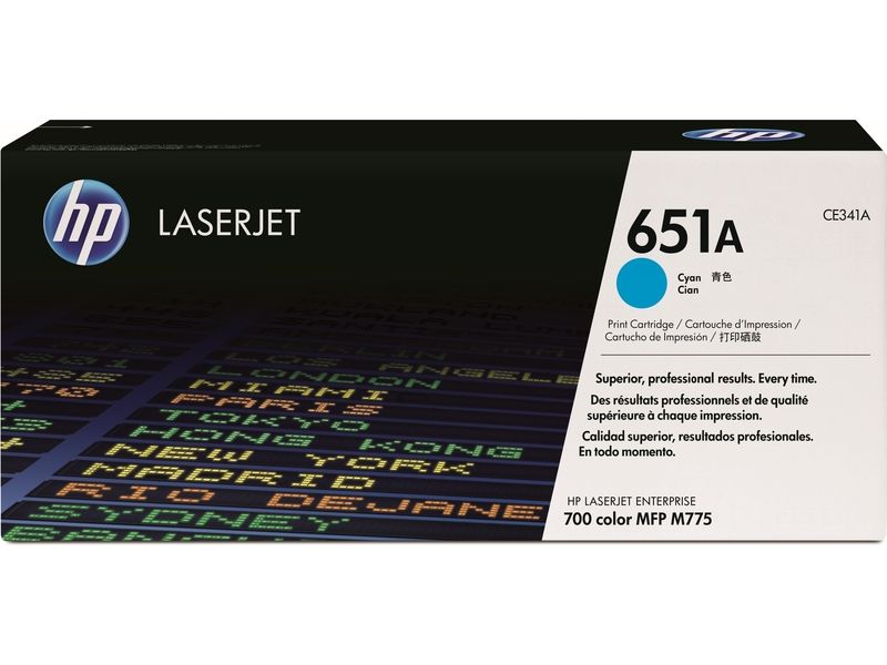 HP 651A (CE341A) - Cyan - Toner