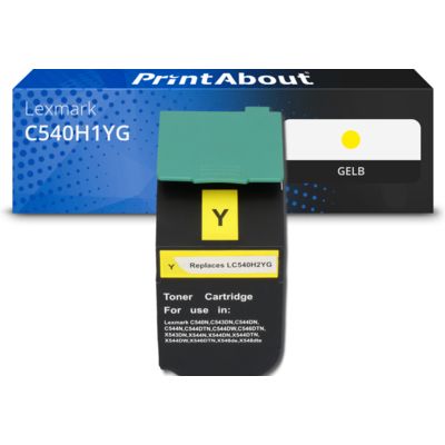 Toner kompatibel mit Lexmark C540H1YG - Gelb - Hohe Kapazität